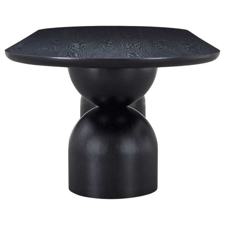 Tulip Oval Dining Table Black - 2.8m