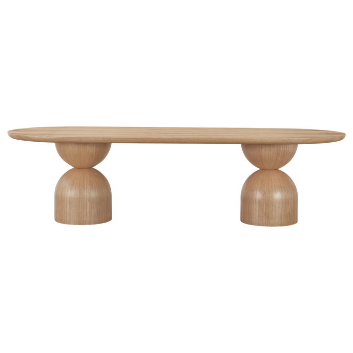 Tulip Oval Dining Table Oak - 2.8m