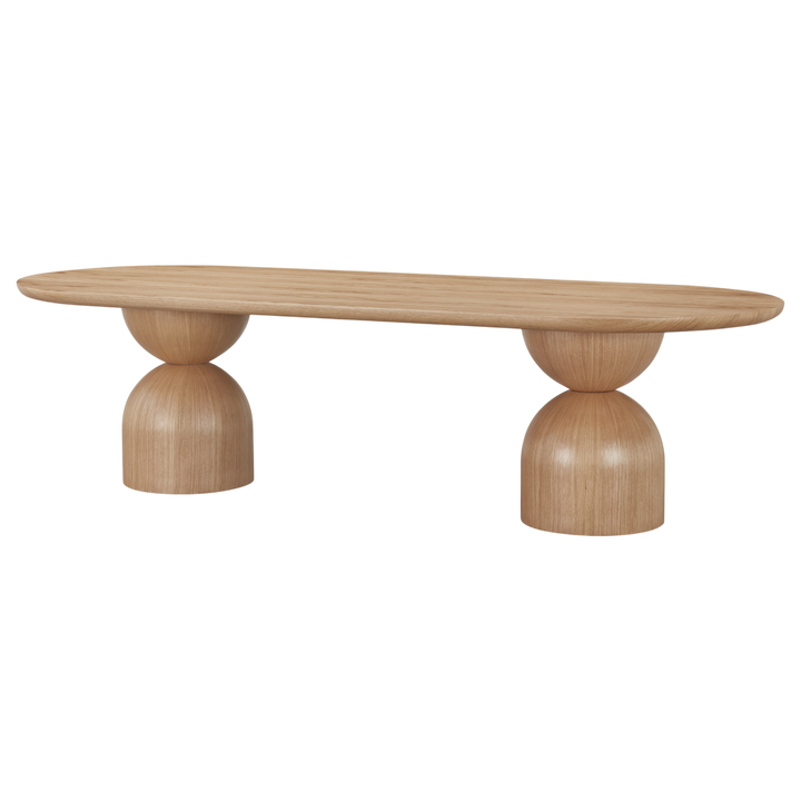 Tulip Oval Dining Table Oak - 2.8m