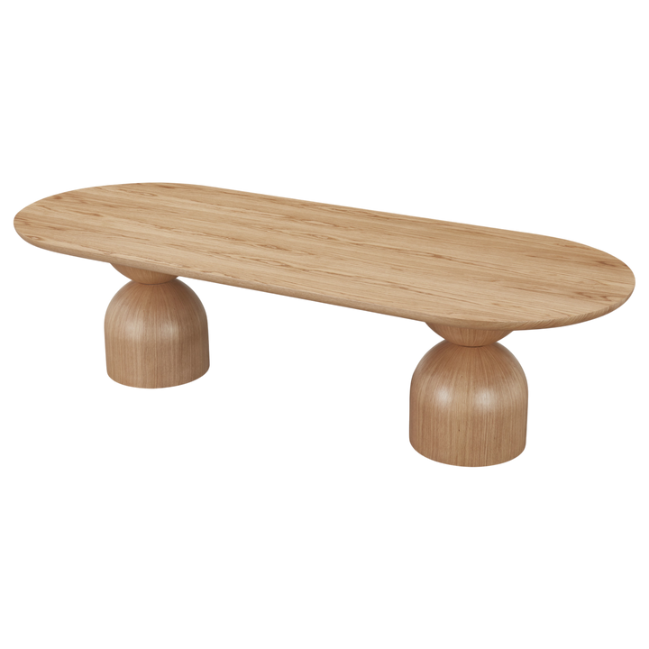 Tulip Oval Dining Table Oak - 2.8m