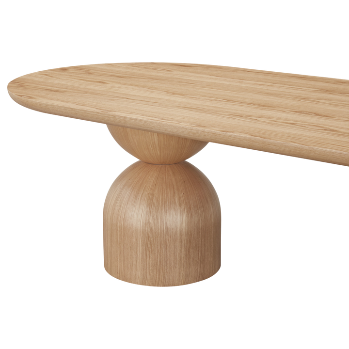 Tulip Oval Dining Table Oak - 2.8m