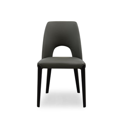 Kenichi Dining Chair Grey Leather