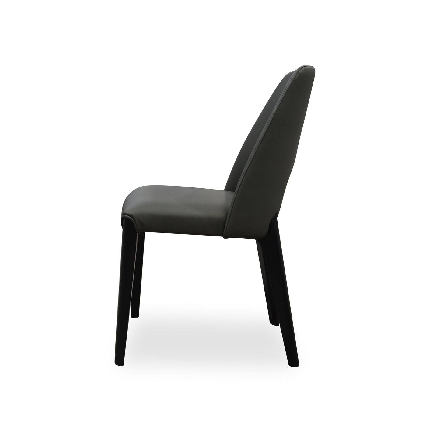 Kenichi Dining Chair Grey Leather