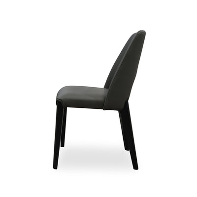 Kenichi Dining Chair Grey Leather