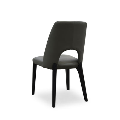 Kenichi Dining Chair Grey Leather