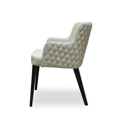 Yoshio Dining Chair Ecru Leather