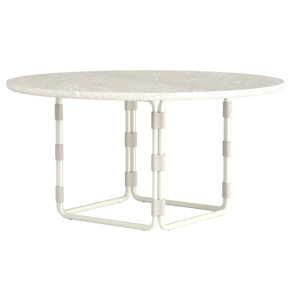Fiore Round Dining Table - 1.5m Creme