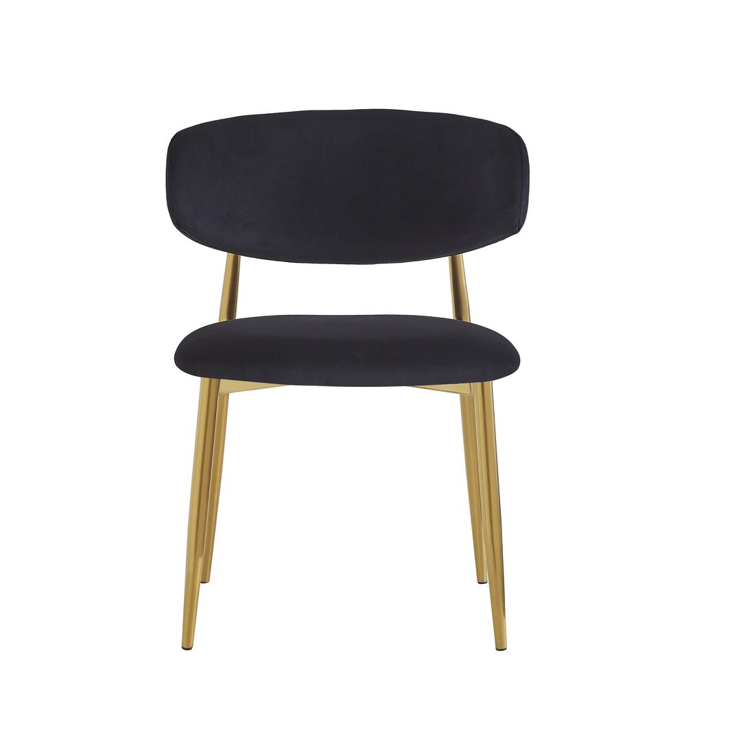 Victoria Dining Chair Black Velvet - Future Classics Furniture