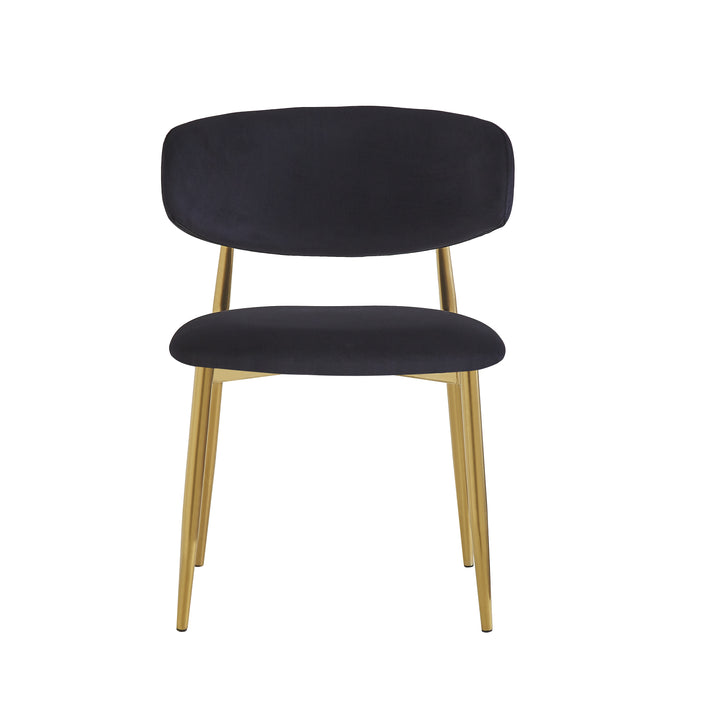 Victoria Dining Chair Black Velvet - Future Classics Furniture