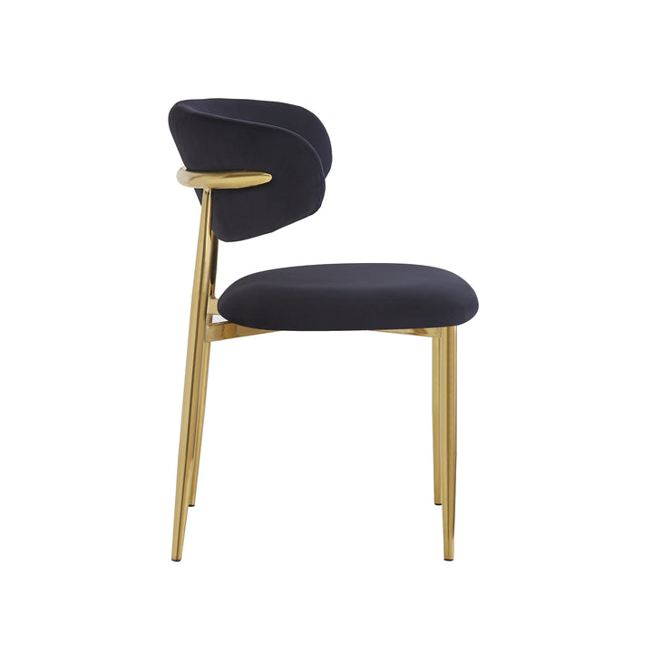 Victoria Dining Chair Black Velvet - Future Classics Furniture