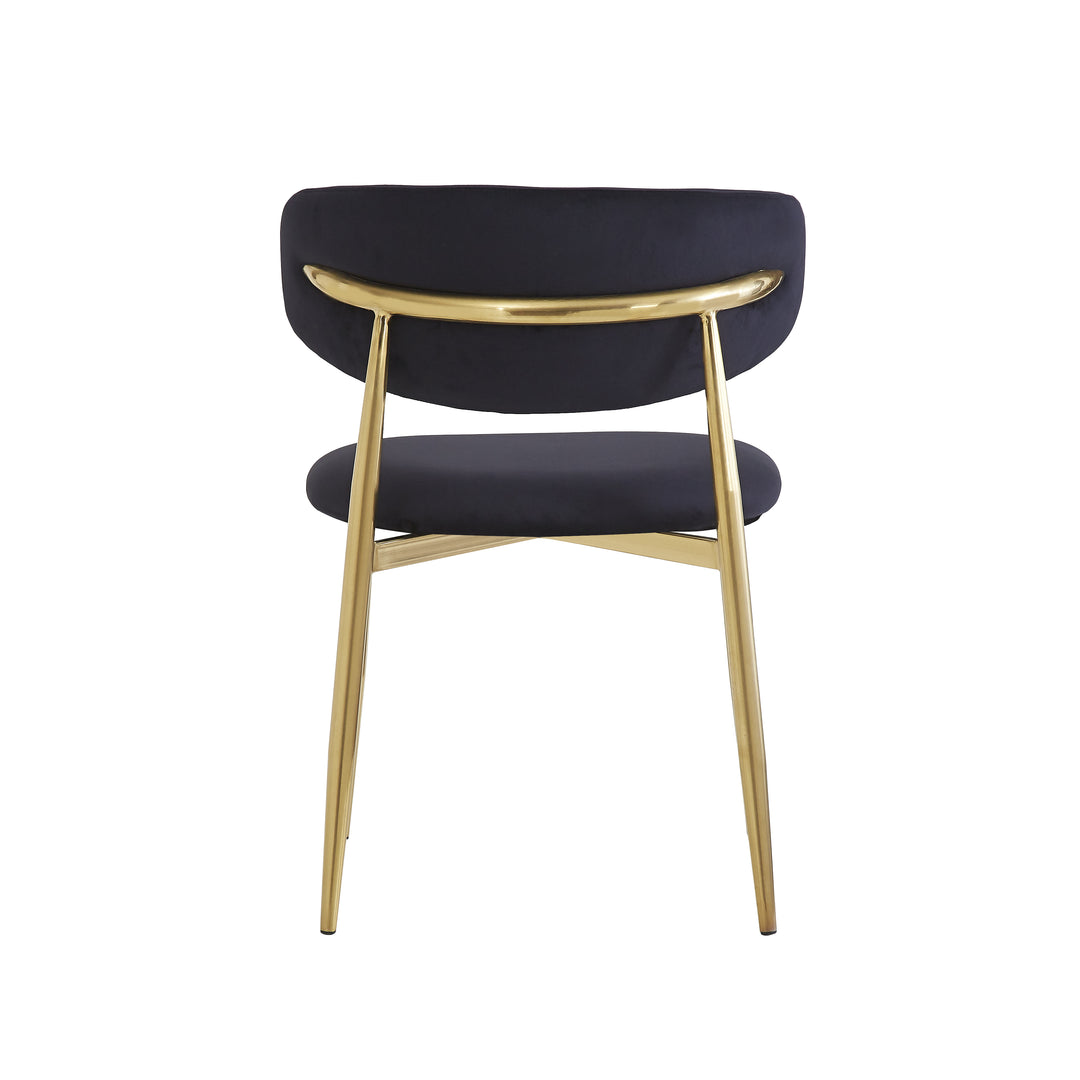 Victoria Dining Chair Black Velvet - Future Classics Furniture