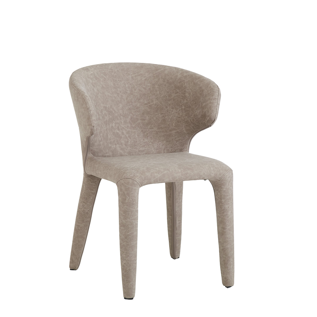 Romano Dining Chair Mushroom Leather Look