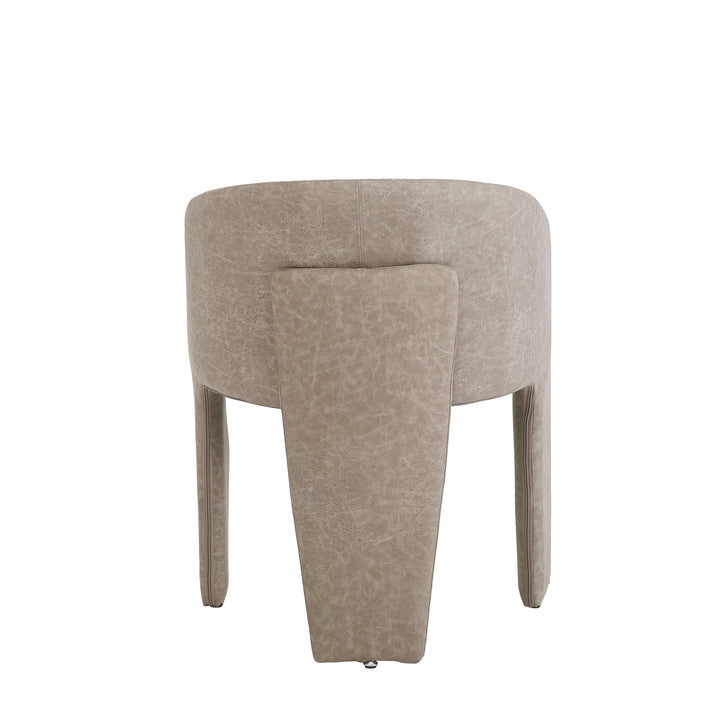 Isabella Dining Chair Mushroom Leather Look