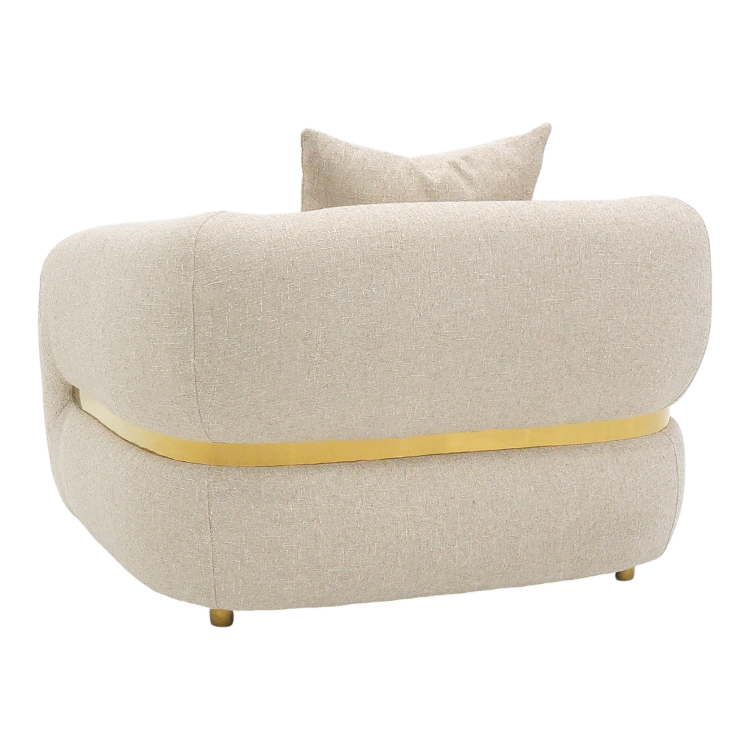 Petra 1 Seater occasional chair with modern design, featuring a sleek frame and comfortable cushioned seat.