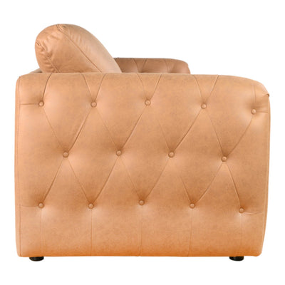 Windsor 3 Seater Sofa Tan Leather Look - Future Classics Furniture