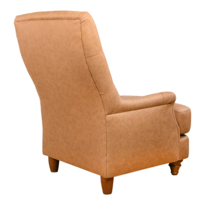 Buckingham Chair Tan Leather Look - Future Classics Furniture