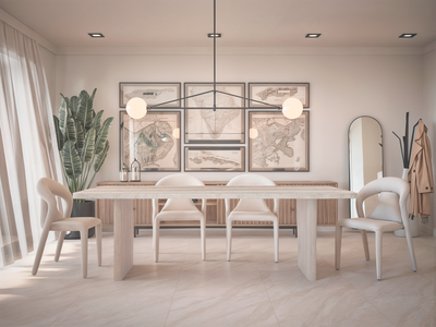 Cigale Dining Table Travertine - 2.25m