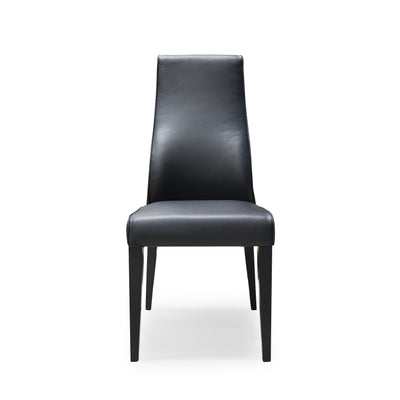 Yakuza Dining Chair Black Leather