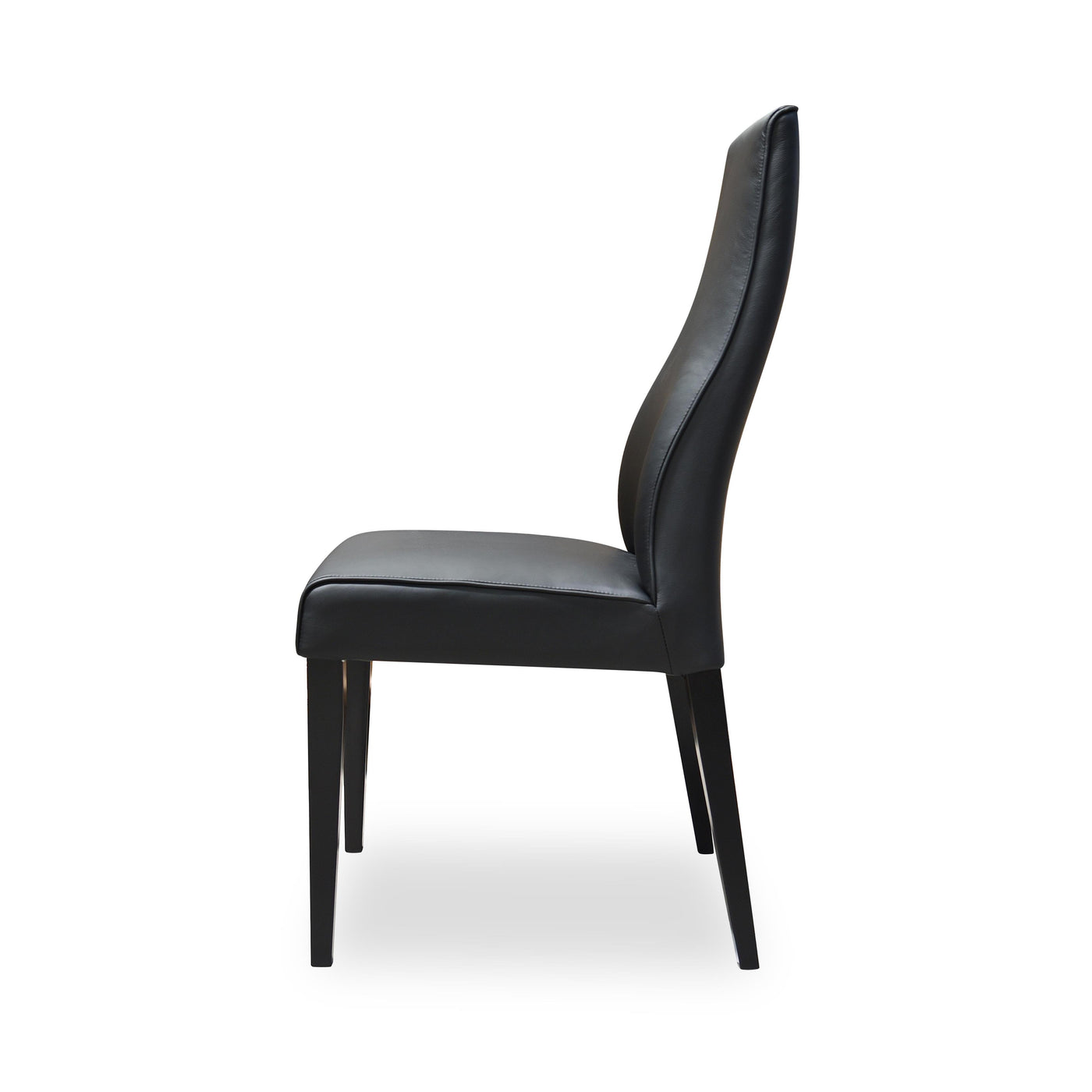Yakuza Dining Chair Black Leather