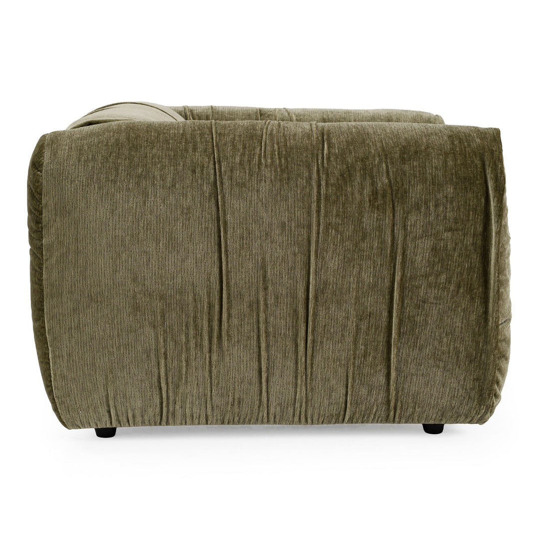 Modern Aurora 1 seater sofa with sleek design and plush cushions, perfect for small living spaces.