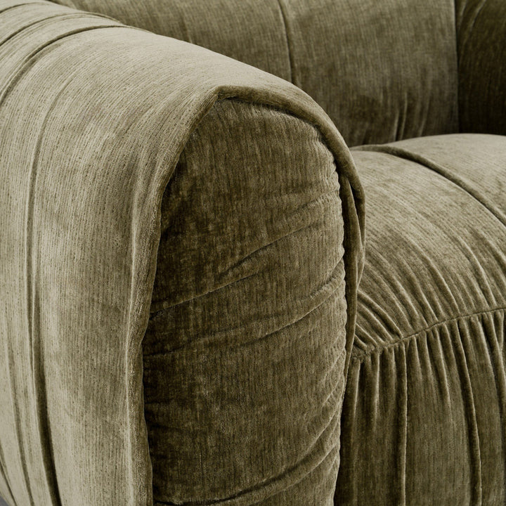 Modern Aurora 1 seater sofa with sleek design and plush upholstery, perfect for stylish living room seating.