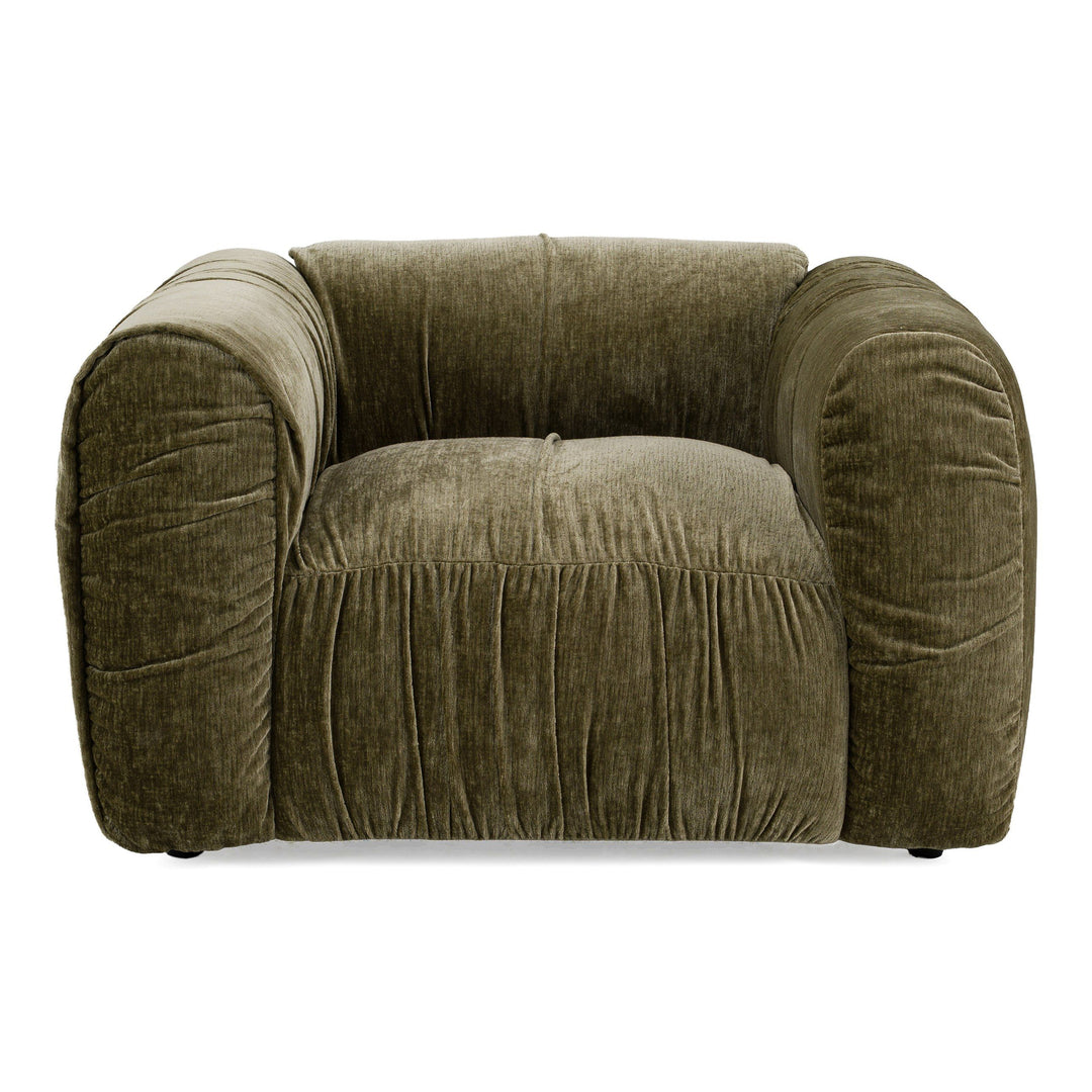 Modern Aurora 1 seater sofa with plush fabric upholstery and sleek design, perfect for contemporary living rooms.