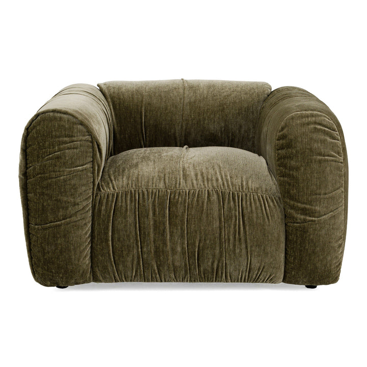 Modern Aurora 1 seater sofa with plush fabric upholstery and sleek design, perfect for contemporary living rooms.