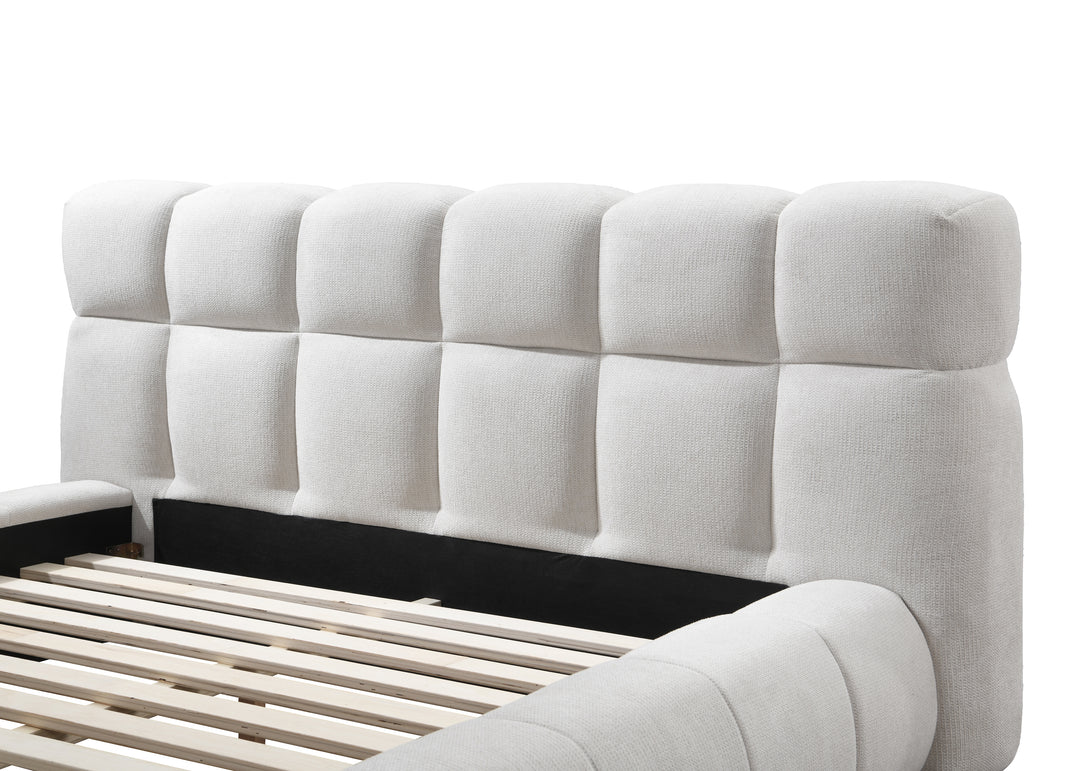 Tropez Queen Bed Beige - Future Classics Furniture