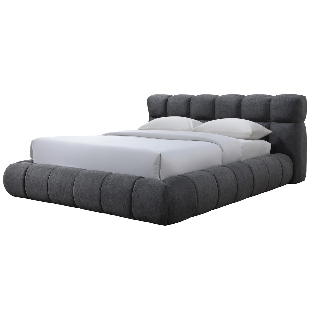 Tropez Queen Bed Charcoal - Future Classics Furniture