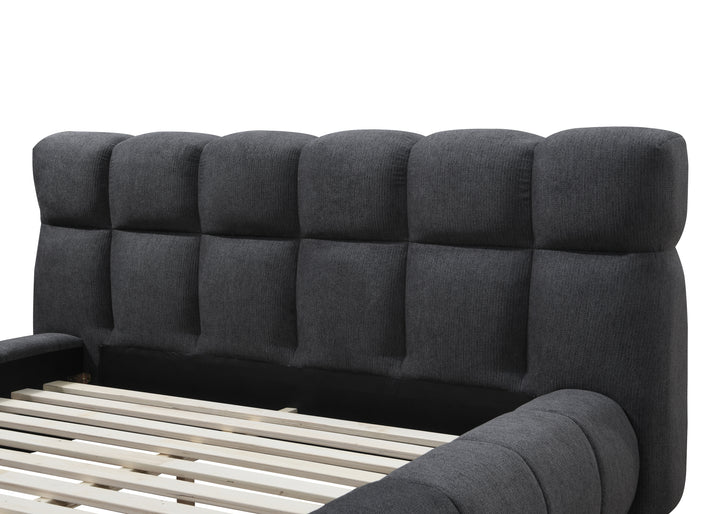 Tropez Queen Bed Charcoal - Future Classics Furniture