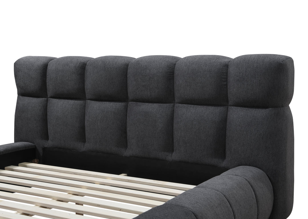 Tropez King Bed Charcoal - Future Classics Furniture