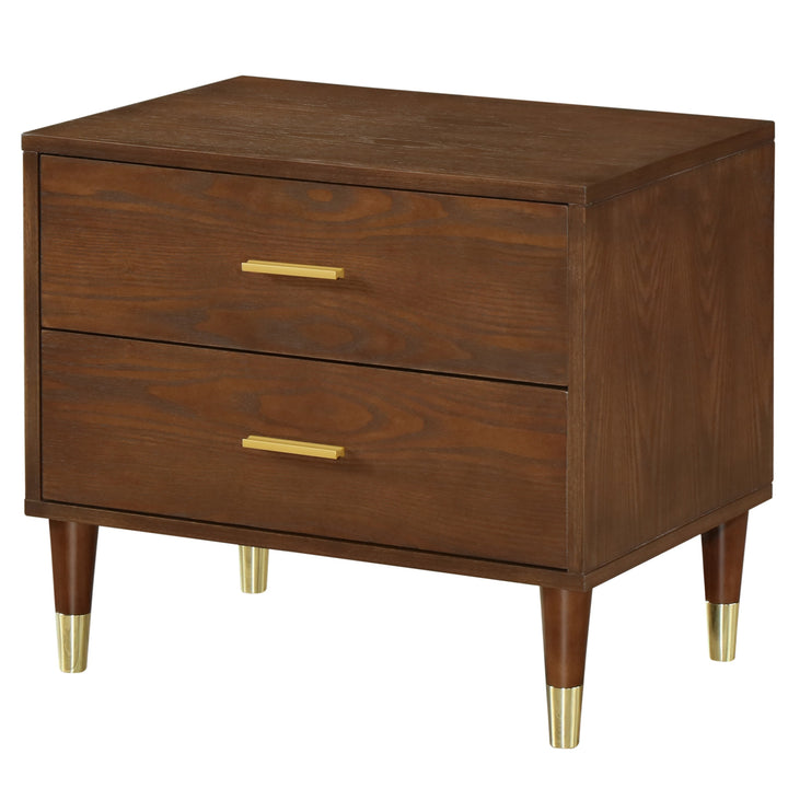 Benson Bedside Table Walnut