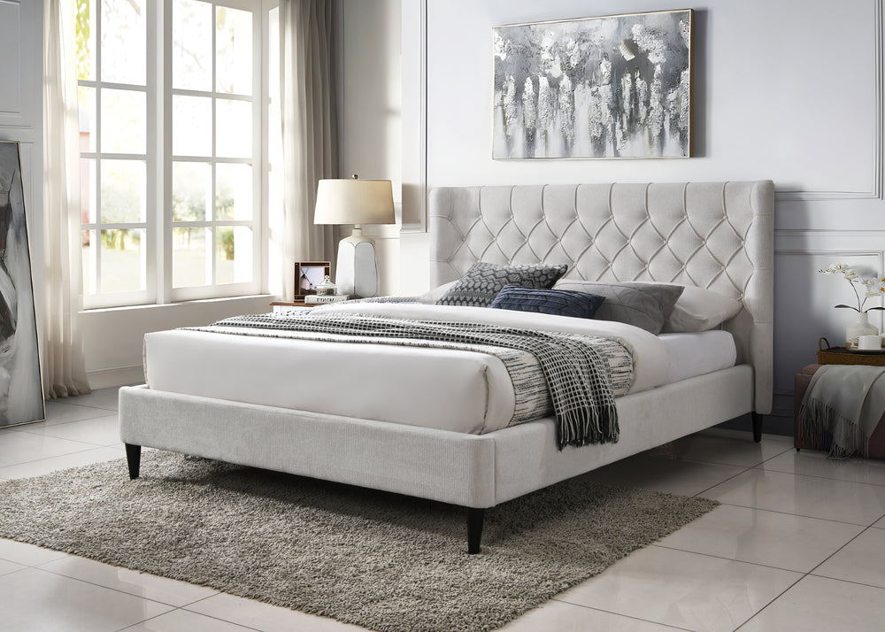 Paris Queen Bed Beige - Future Classics Furniture