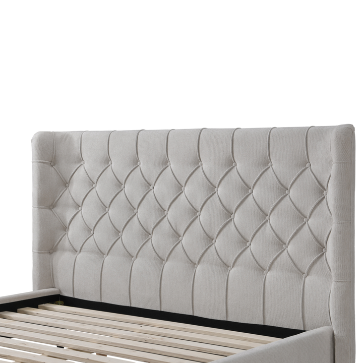 Paris Queen Bed Beige - Future Classics Furniture
