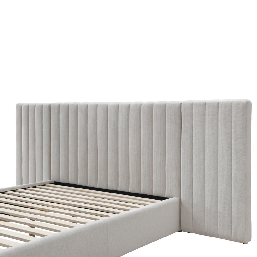 Corsica Queen Bed Beige - Future Classics Furniture