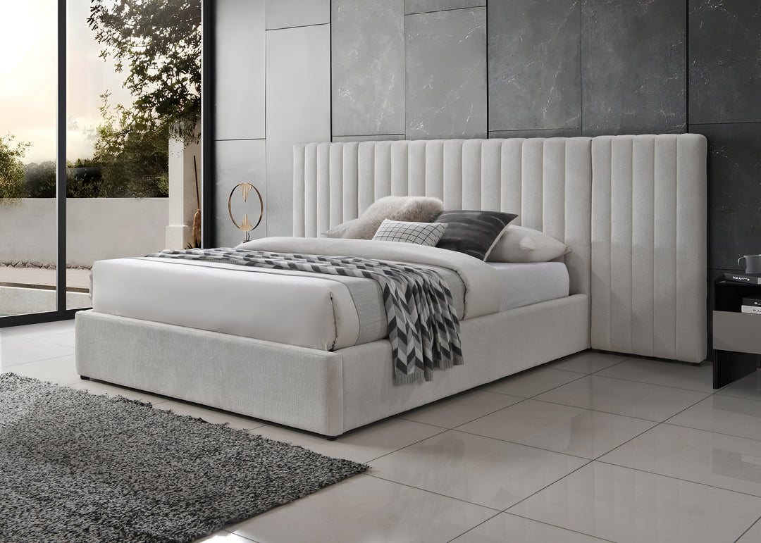 Corsica King Bed Beige - Future Classics Furniture