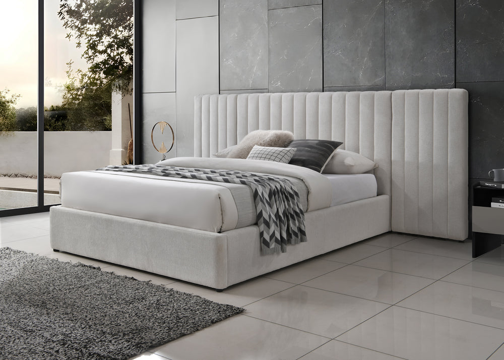 Corsica Queen Bed Beige - Future Classics Furniture