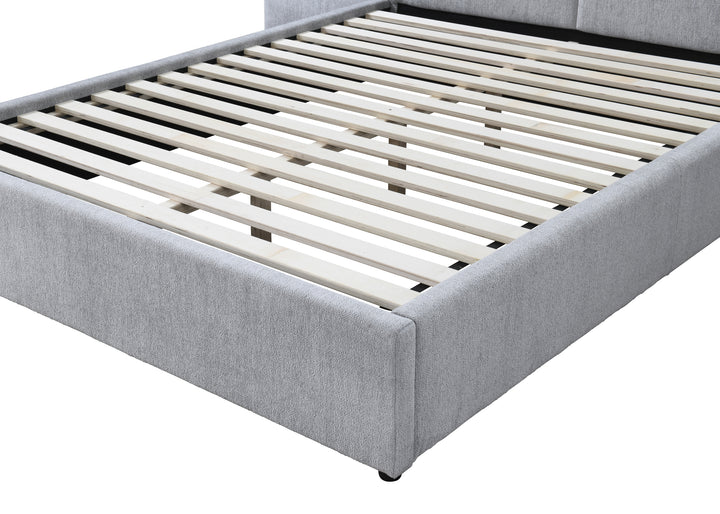 Riverina Queen Bed Light Grey
