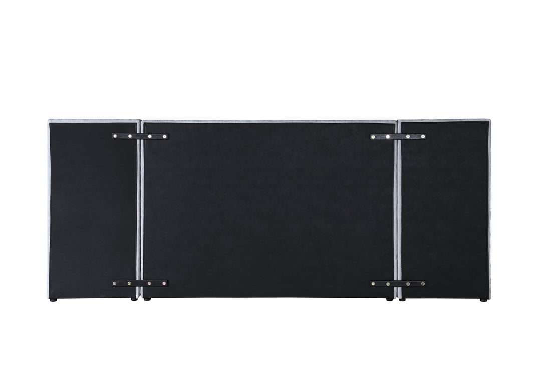 Riverina King Bed Light Grey