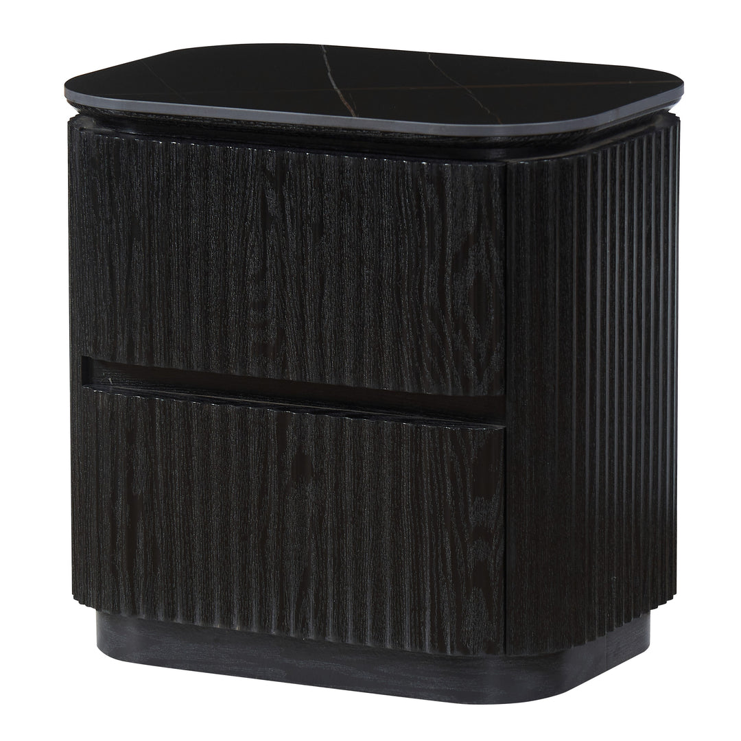 Lyon Bedside Table Black