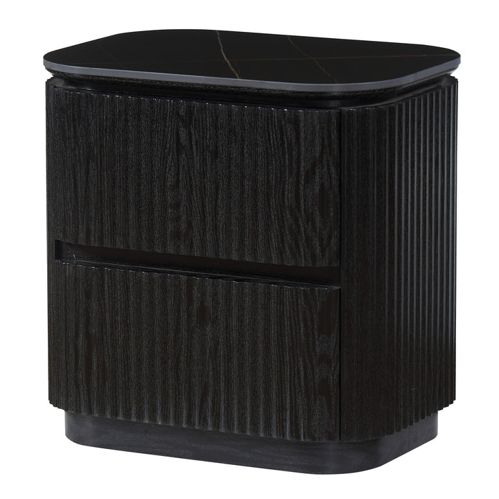 Lyon Bedside Table Black