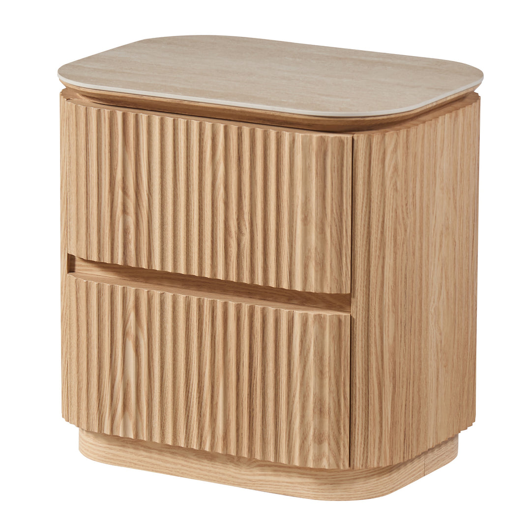 Lyon Bedside Table Light Oak