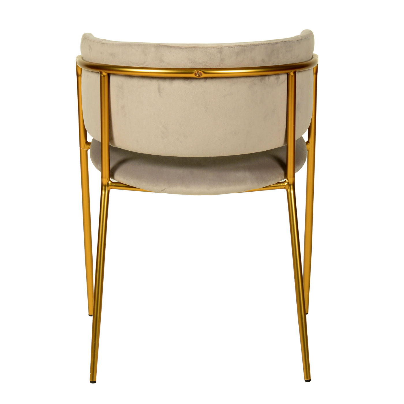 Nell Dining Chair Grey Velvet - Gold Frame - Future Classics Furniture