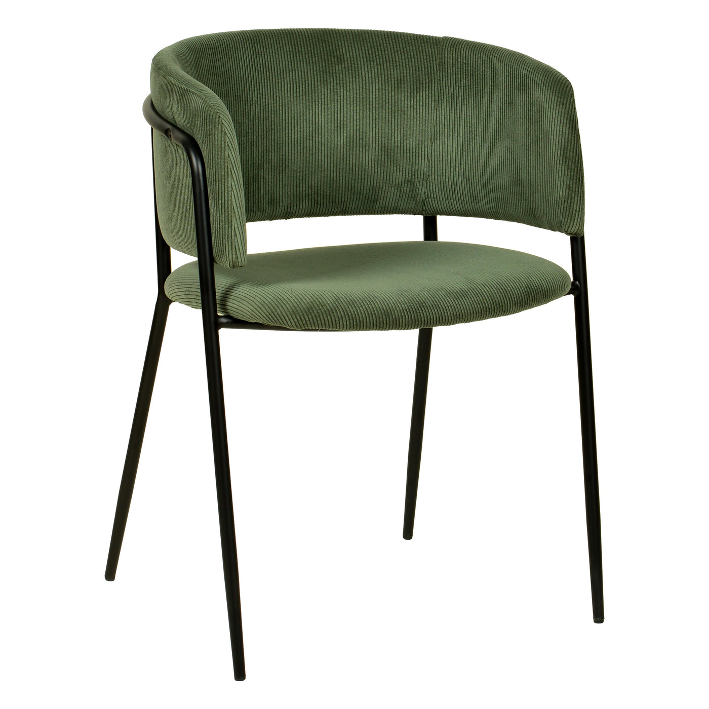 Nell Dining Chair Green Velvet - Black Frame - Future Classics Furniture