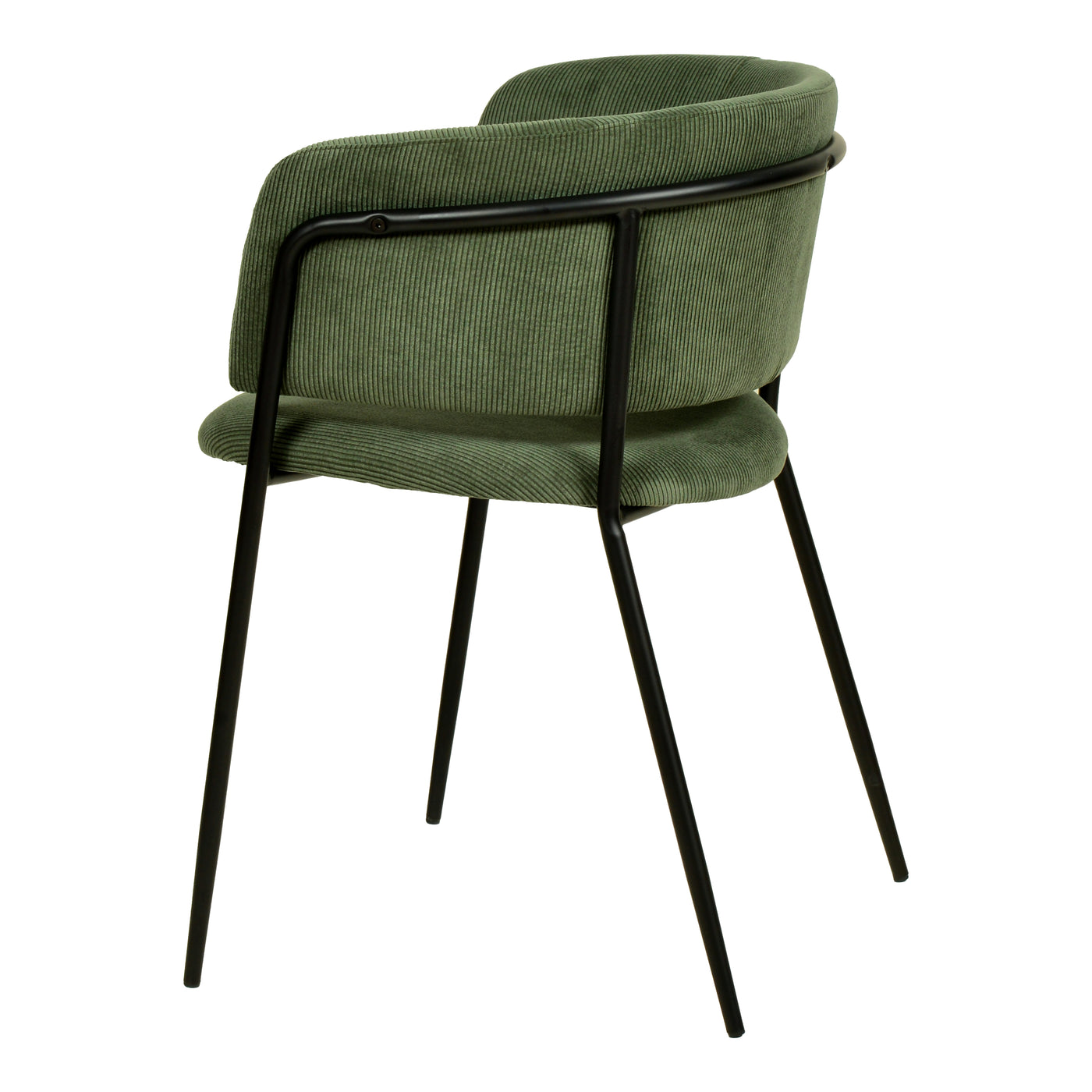 Nell Dining Chair Green Velvet - Black Frame - Future Classics Furniture