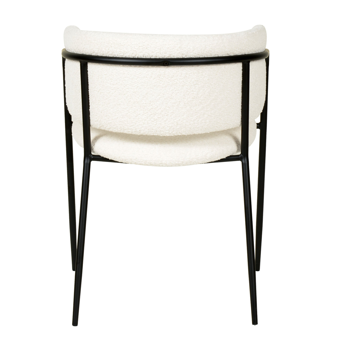 Nell Dining Chair Boucle - Black Frame - Future Classics Furniture