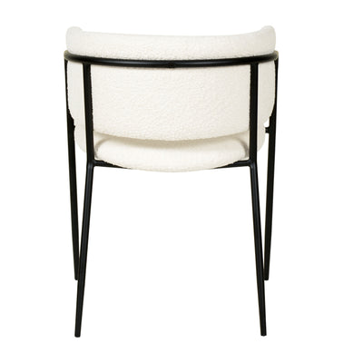 Nell Dining Chair Boucle - Black Frame