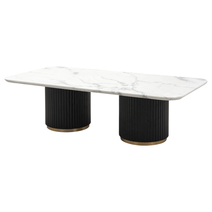 Mariella coffee table with a modern wooden design and sleek rectangular shape, ideal for contemporary living rooms.