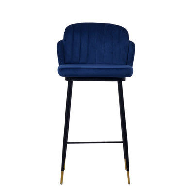 Talulah Bar Stool Navy Velvet