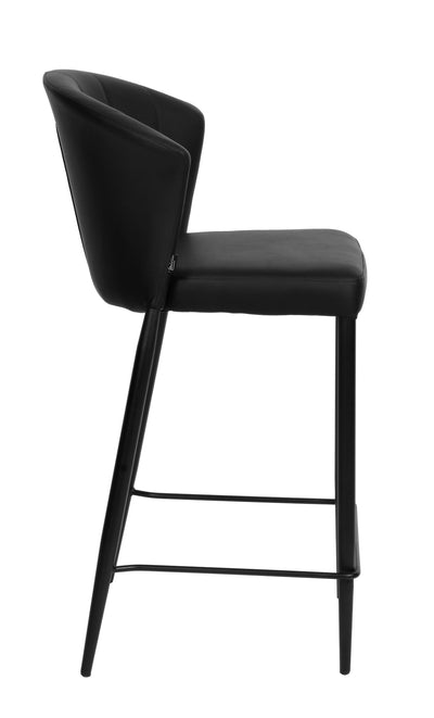 Francois Stool Black Leather Look